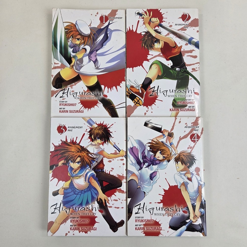 Higurashi: When they Cry Atonement Arc Vol 1-4 Manga English Ryukishi07